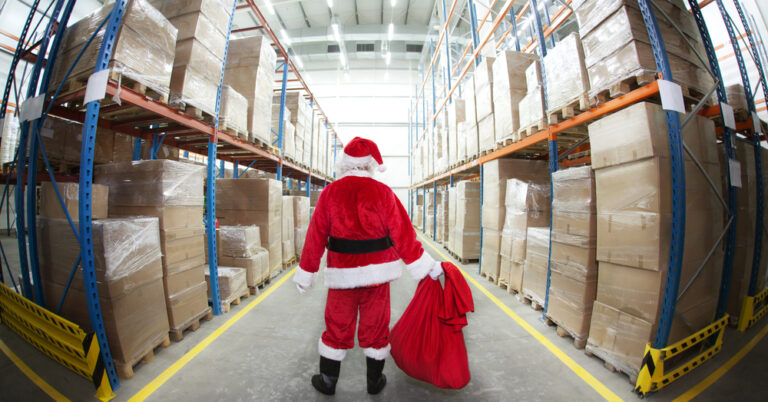 Santa,Claus,In,Gifts,Distribution,Center