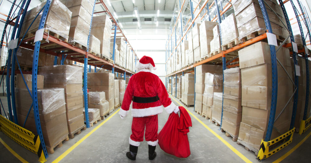 Santa,Claus,In,Gifts,Distribution,Center