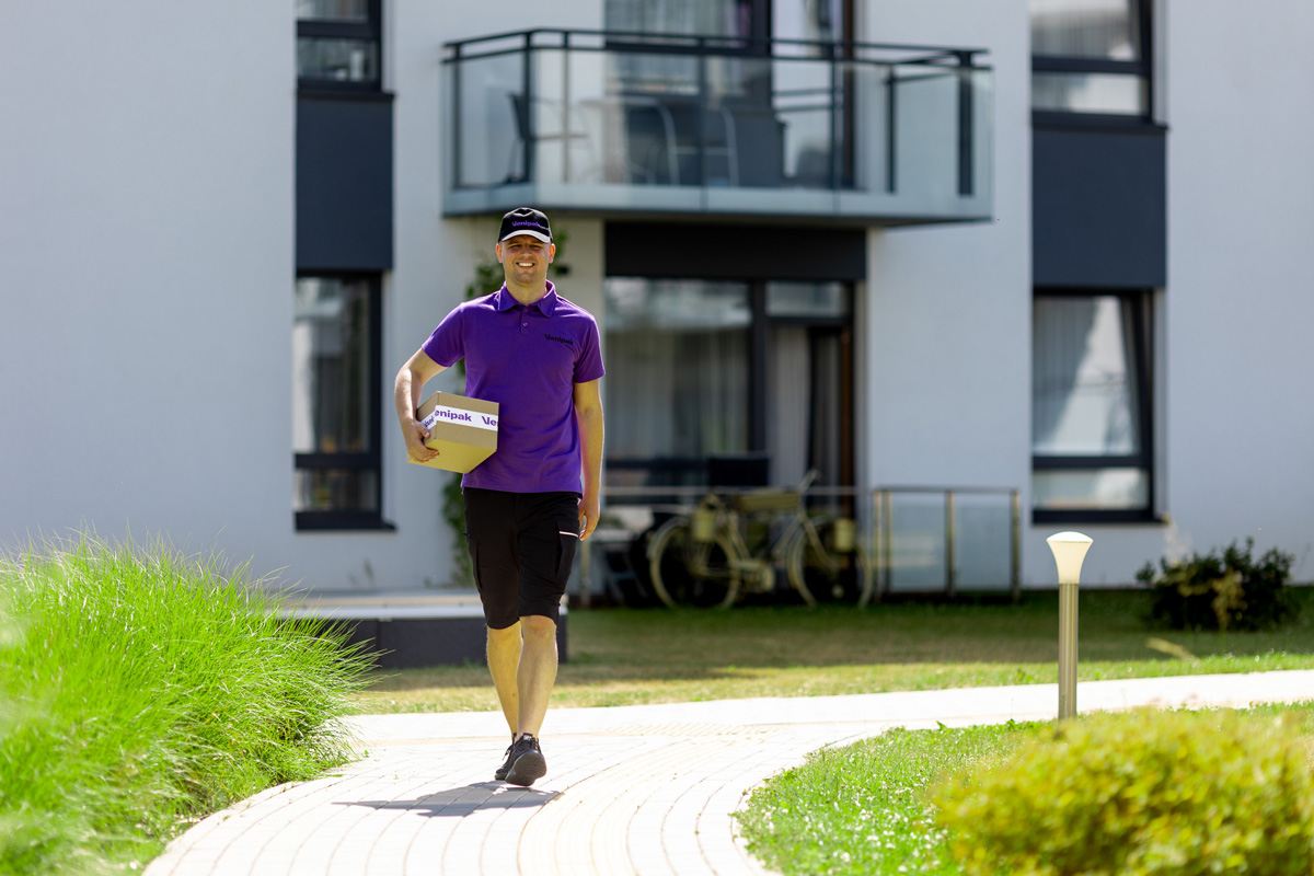 Delivery-by-courier